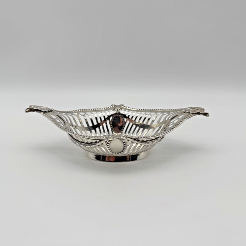 Victorian silver pierced oval - victorian,