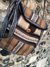  Peruvian souvenir woven  crossbody bag  ethnic hippy retro boho Peru
