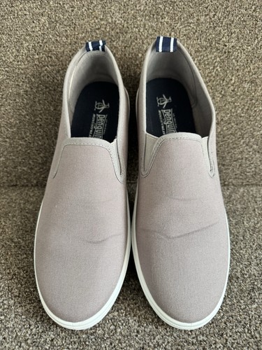Grey canvas slip original - on,