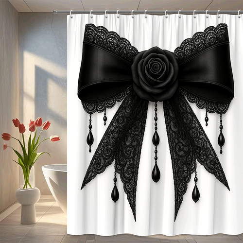 Elegant black lace shower - elegant,