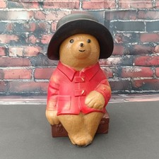 Vintage Paddington Bear with Hat Cheltenham Gloucester Money Box Piggy Bank