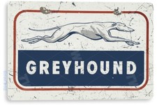 TIN SIGN Greyhound Bus Stop Depot Metal Wall Décor Shop Station Store A855