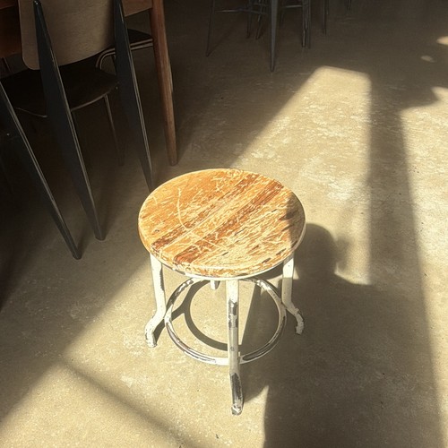 Rustic painted round wooden - painted,