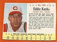 1963 Post Cereal Box Baseball