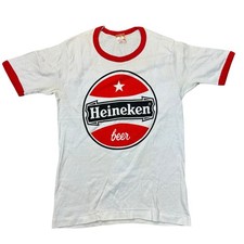 Vintage Heineken T-Shirt Short Sleeve White Womens Small