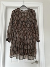 Zara Brown Animal Print Smock