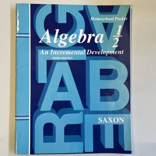 Saxon algebra third - 1/2,