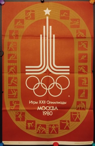 Poster olympic games 1980 - olympic,