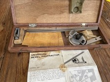 Mitutoyo Bevel Protractor 187 with Wooden Case