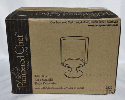 Pampered chef glass trifle - glass,