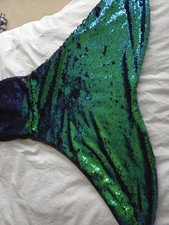 Kirkton House Sequined Mermaid Tail Throw Blanket 100% Polyester