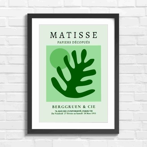 Bold matisse cutout art floral - matisse,