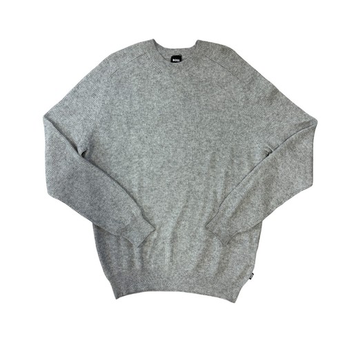 Boss mens jumper grey - boss, round