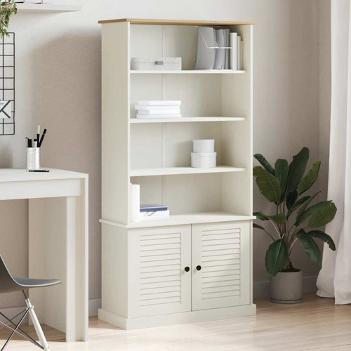 Bookcase 85x35x170 white - bookcase,