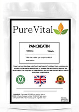 Pancreatin 1000mg Tablets – Digestive Support & Enzyme Formula | PureVital