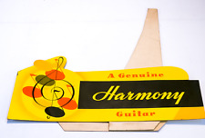 Harmony Guitar Record Store Display 1950's Rare15 3/4 x 18"
