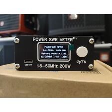 1.29-in OLED Display 1.6-50MHz 200W Power SWR Meter Pro HF PWR SWR Meter