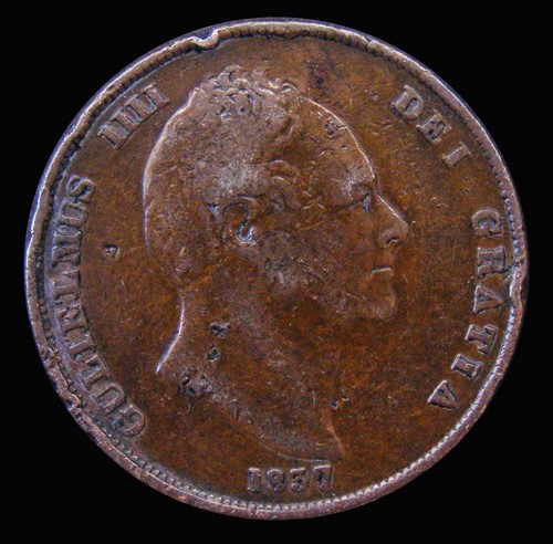 Penny 1837 rare - penny,