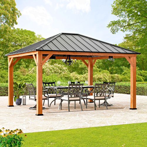 Wood gazebo 14 - 12', x