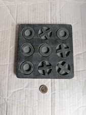 Grey Marble Stone Tic Tac Toe