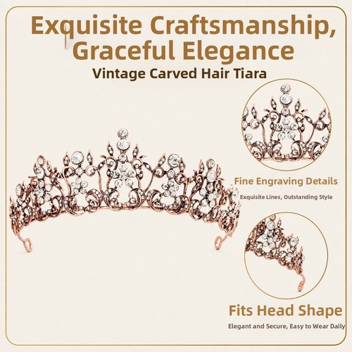 Women gold tiara rhinestone - women's,