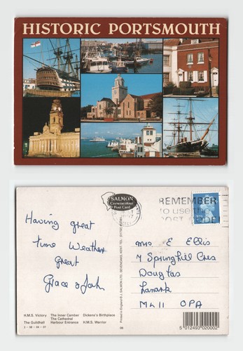 Postcard historic portsmouth - postcard,