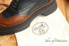 Hermes blue brown leather - hermes,