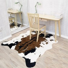 Faux Fur Cow Printed Leather