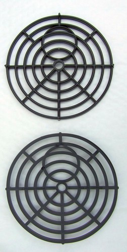 Black round inch - drain, cover