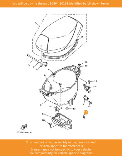 Yamaha clamp 90464 20181 - yamaha, 90464-20181