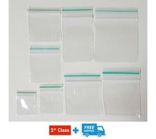GRIP SEAL BAGS Baggies Self Resealable Clear Polythene Poly Plastic Zip Lock 
