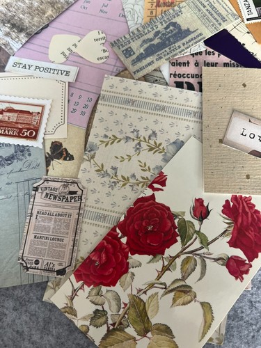 Junk journal ephemera pack - ephemera,