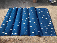 Dash Royal Blue & White Pattern Rug 120 x 170 cm