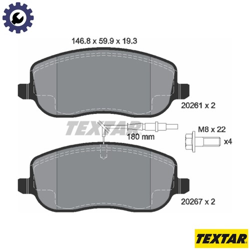 Brake pad set - brake,