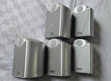 Tannoy 5x Satellite Home Cinema Surround Sound Silver Speakers