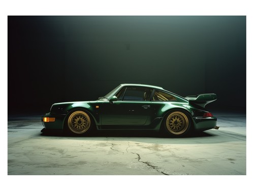 Green sports car photography - car,