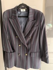 Lucia Retro Pinstripe Wool Mix
