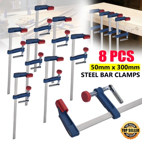 8pc metal clamps - metal, f
