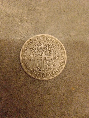 1930 half crown key date - 1930, mint