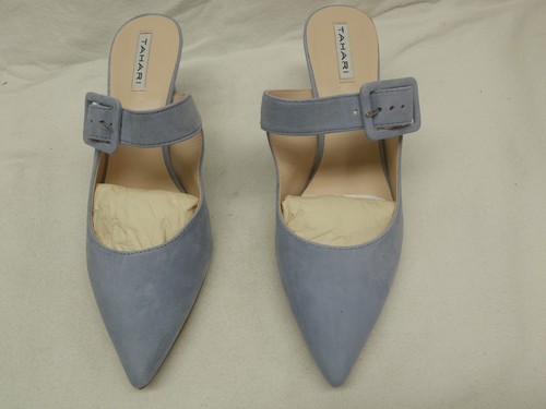 Tahari teal suede patent - tahari,