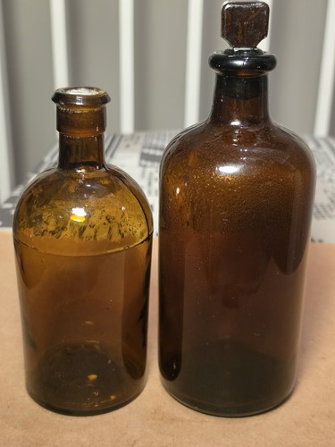 Antique amber glass - ​2,
