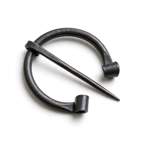 Hand forged iron penannular - hand-forged,