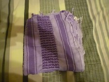 Light Purple / Violet Shemagh Arabic Scarf, goth / emo/ scene / army interest