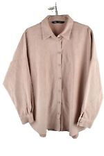 ZARA Pink Corduroy Shirt size M Womens Long Sleeves Casual Outdoors Outerwear