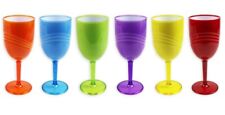 Coloured Plastic Wine Glasses
