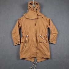 GAP Jacket Womens XS OVERSIZED Brown Fishtail Parka Snorkel Military Coat Canvas
