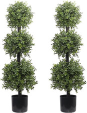 38" Outdoor Boxwood Triple