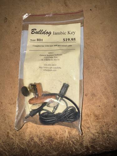 Morse code key bulldog paddle - code,