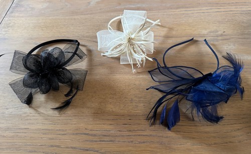 Fascinator cream black - fascinator,