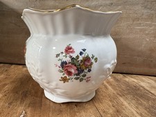Vintage Maryleigh Pottery Plant Pot ‘Summertime Rose’ , Made In England